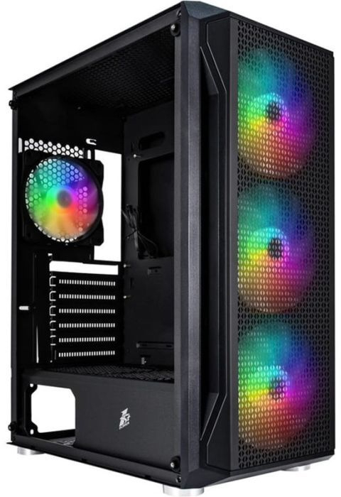 Корпус 1stPlayer X5-BK-4F1 Black без БЖ фото1