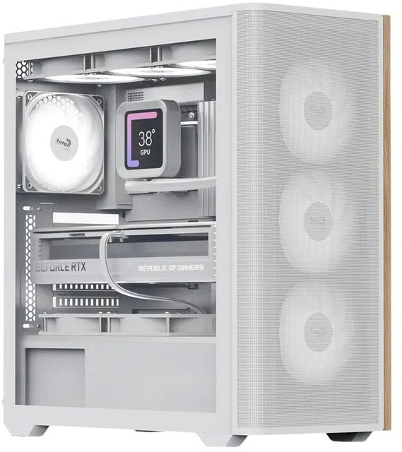 Корпус AeroCool D501A-G-WT-v2 (ACCM-DS01043.21) White фото1