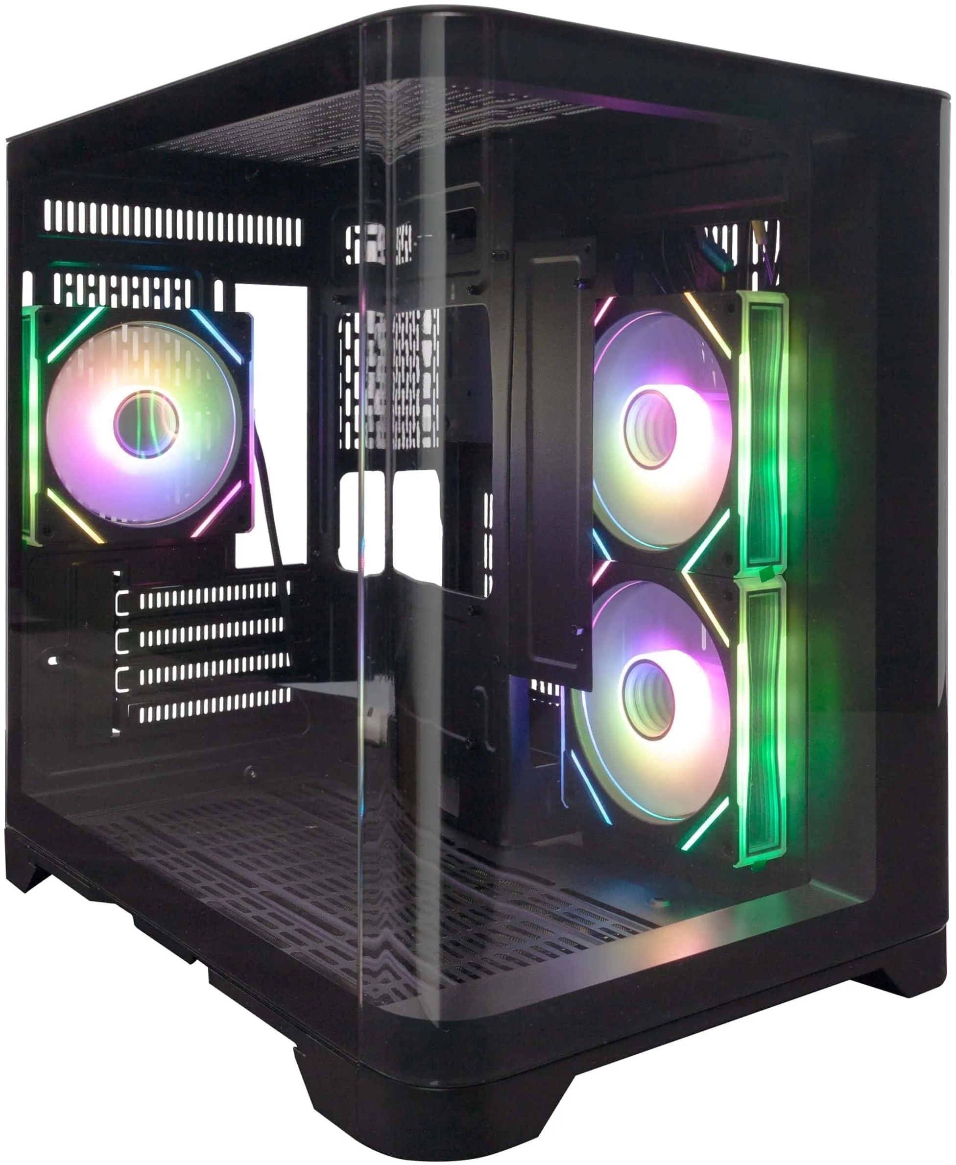 Корпус 1stPlayer UV5-BK-2FC7R-1FC7 Black без БЖ фото1