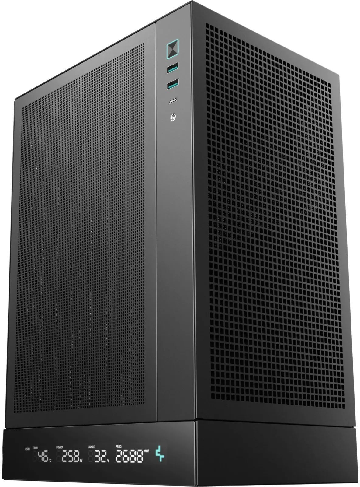 Корпус DeepCool CH170 Digital Black (R-CH170-BKNPI0D-G-1) без БЖ фото1
