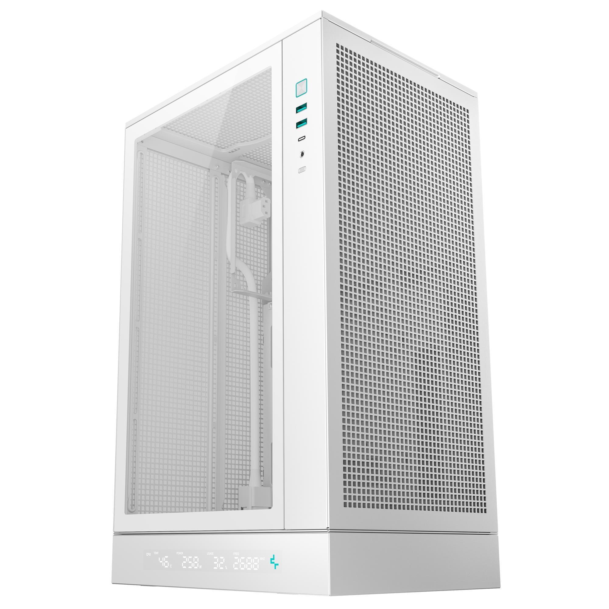 Корпус DeepCool CH270 Digital White (R-CH270-WHNDM0-G-1) без БЖ фото1