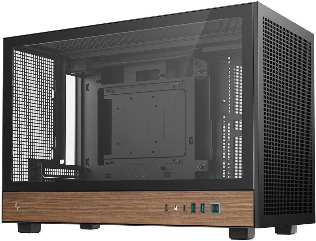 Корпус DeepCool CH260 Wood Black (R-CH260-BKNWM0-G-1) фото1