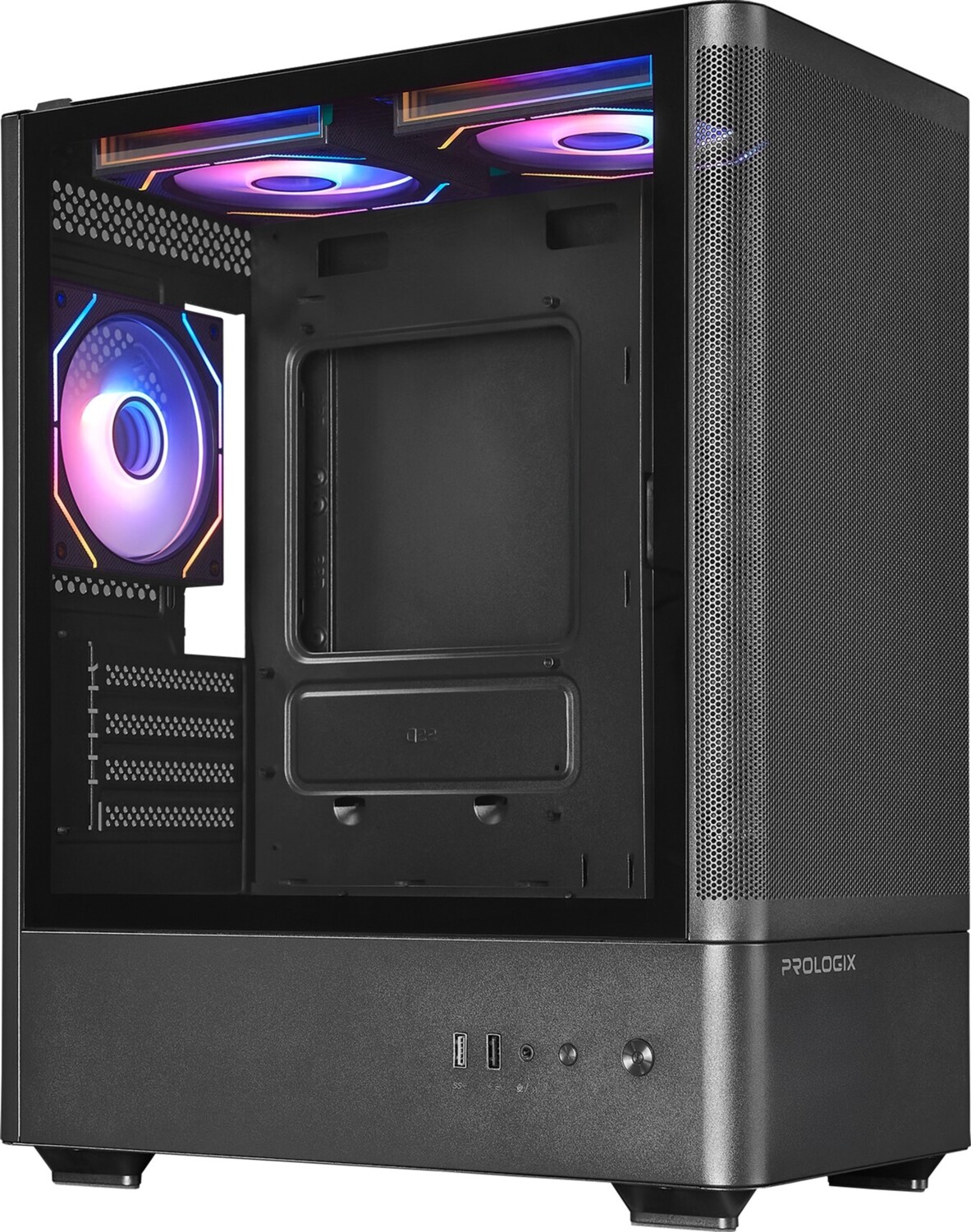 Корпус Prologix Lumi GM-01MAB Mesh Black