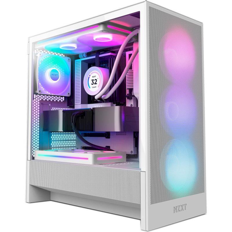 Корпус NZXT H5 Flow RGB White (CC-H52FW-R1) без БЖ фото1