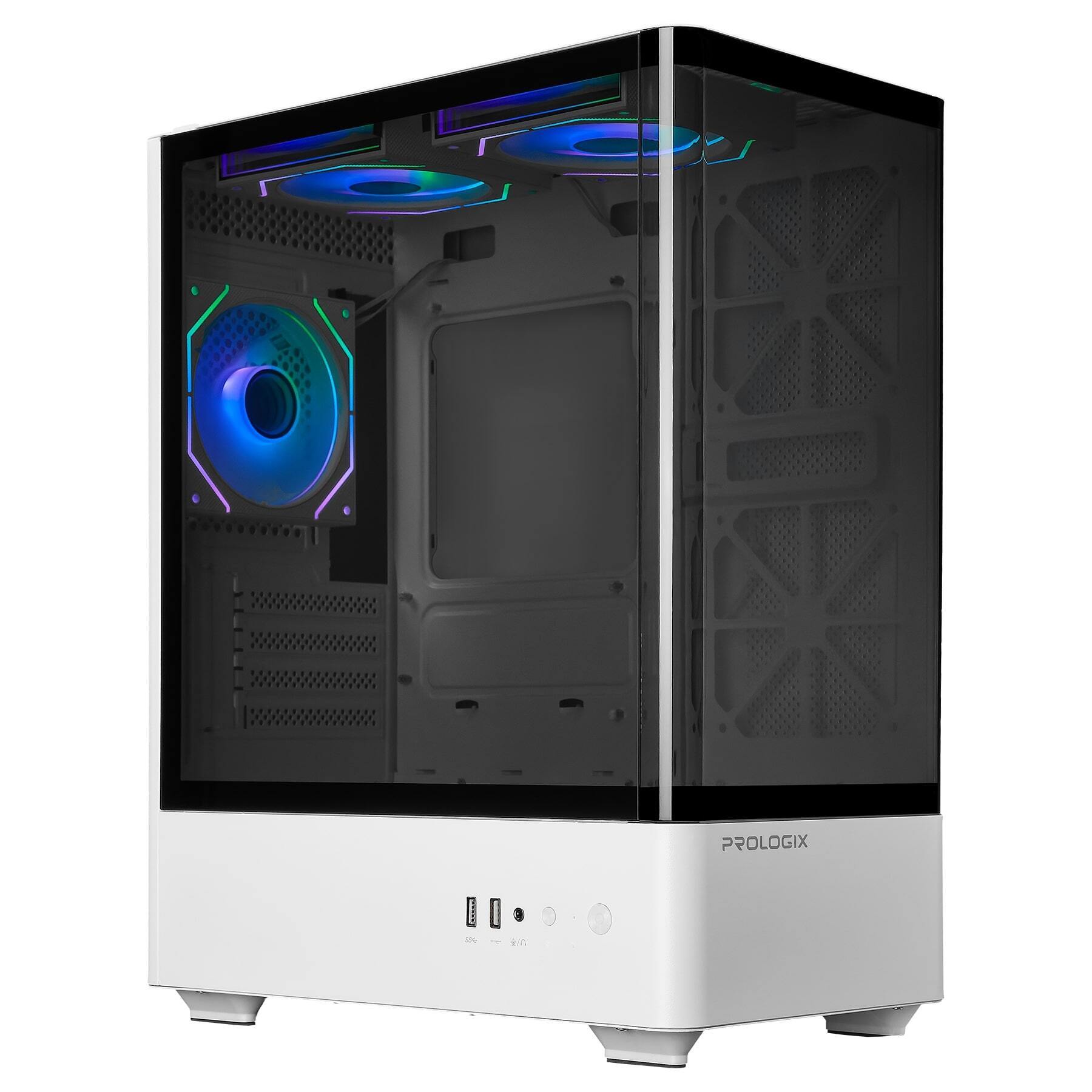 Корпус Prologix Lumi GM-01AW Glass White фото1