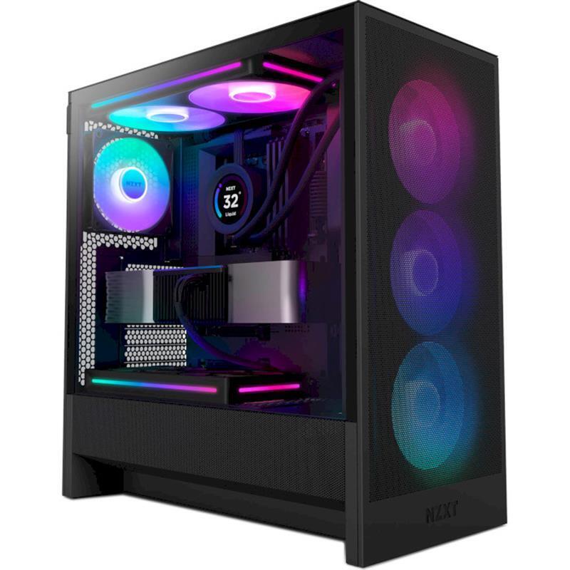 Корпус NZXT H5 Flow RGB Black (CC-H52FB-R1) без БЖ фото1