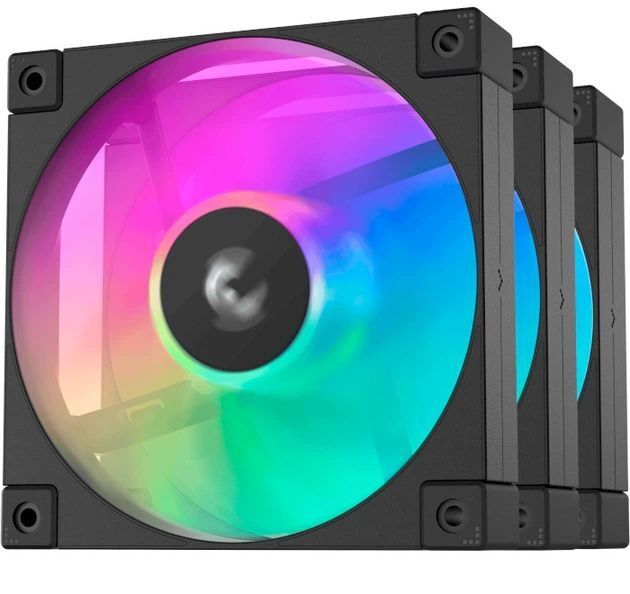 Вентилятор DeepCool FD12 ARGB, 120x120x25мм, 4pin, чорний фото1