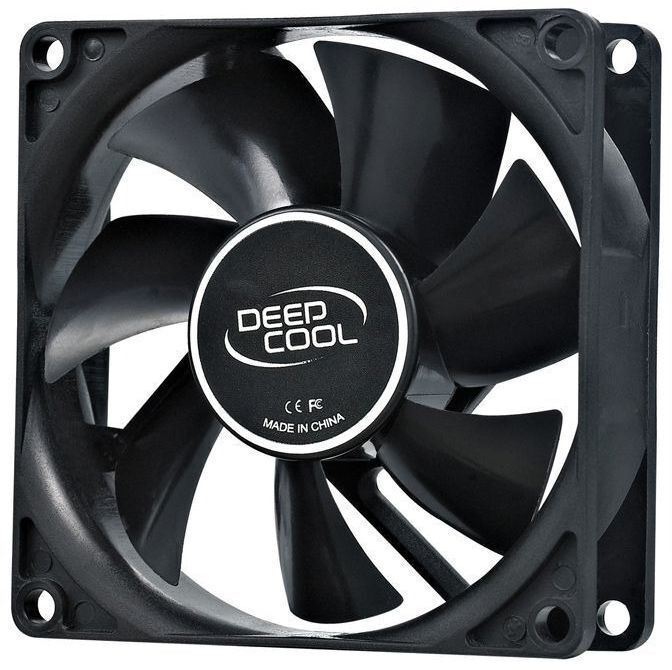 Вентилятор DeepCool XFAN 80, 80х80х25мм, Molex, чорний фото1
