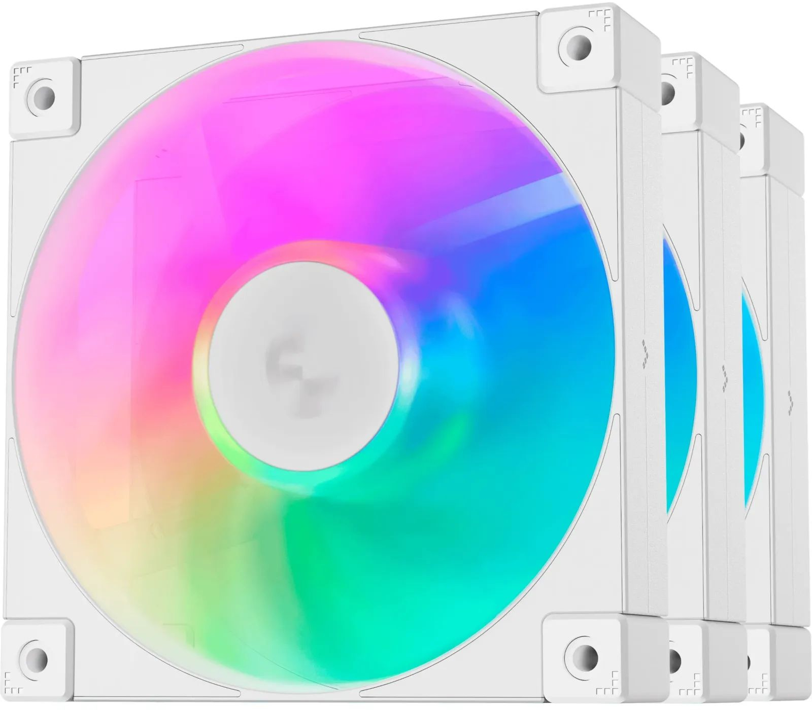 Вентилятор DeepCool FD12 ARGB WH-3 IN 1 White (R-FD12-WHAPN3-G) фото1
