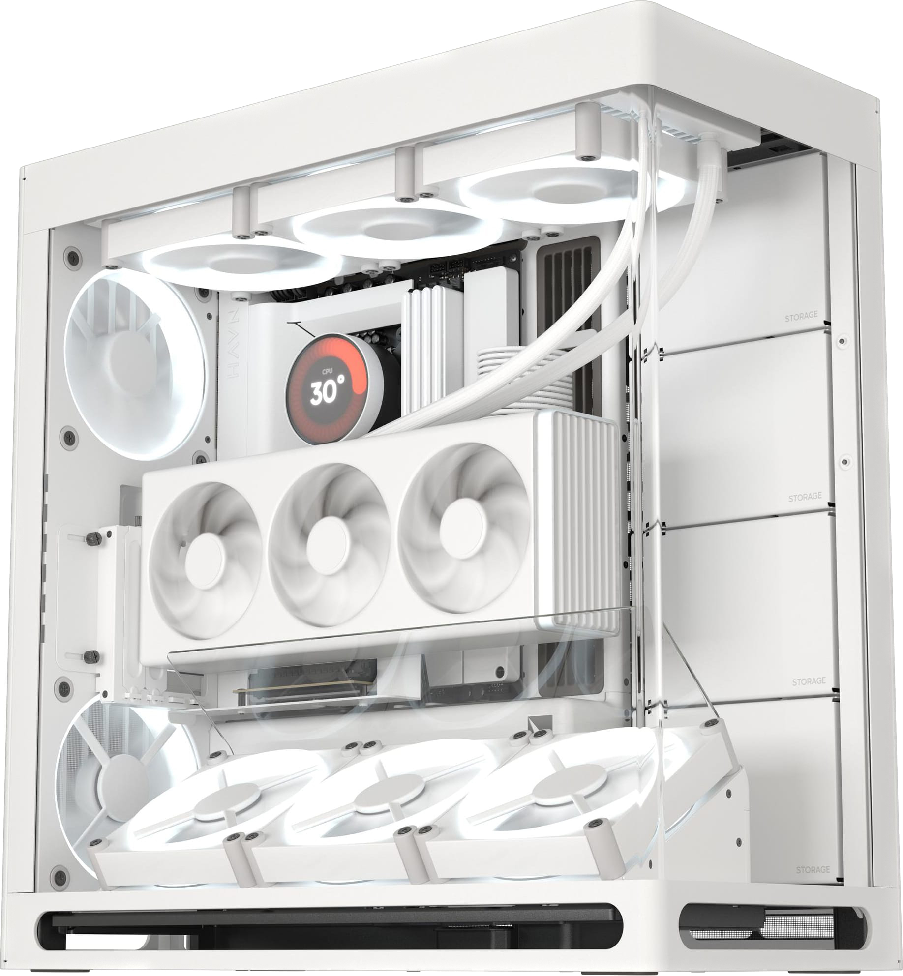 Корпус HAVN HS 420 VGPU Edition White (HVN-CA-HS420-07) фото1