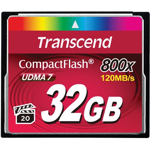 Карта памяти Transcend CF 32GB 800X R120/W60 MB/s (TS32GCF800)