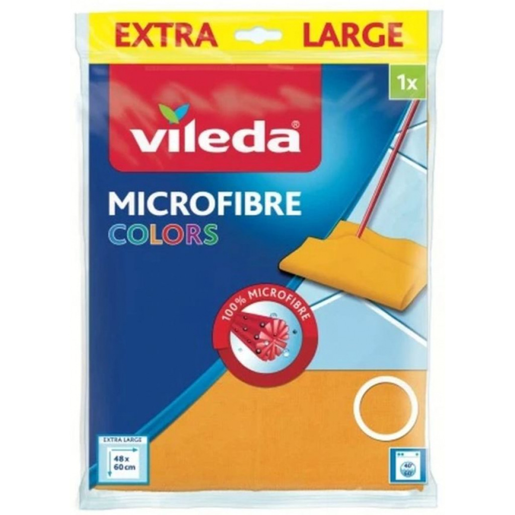 Тряпка для пола Vileda из микрофибры цветная (4023103196506) фото1