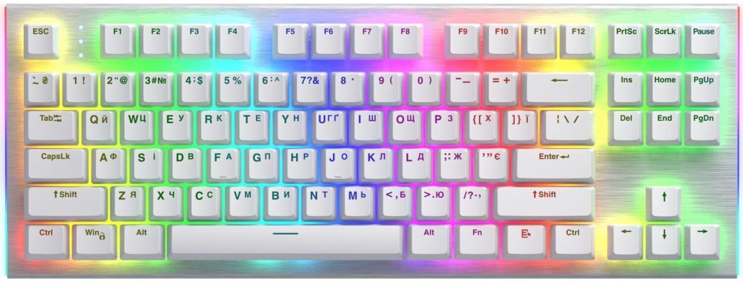 Игровая клавиатура Hator Gravity X TKL Orange White (HTK551UA)