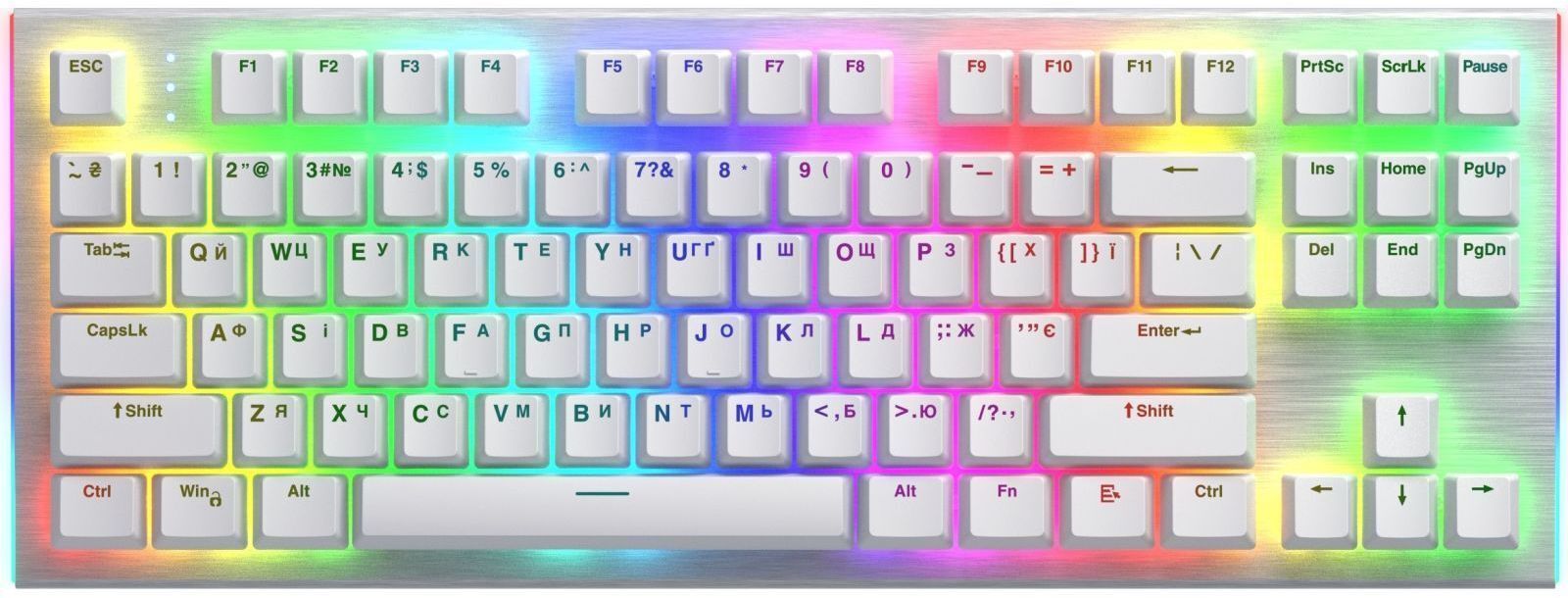 Ігрова клавіатура Hator Gravity X TKL Orange White (HTK551UA) фото1