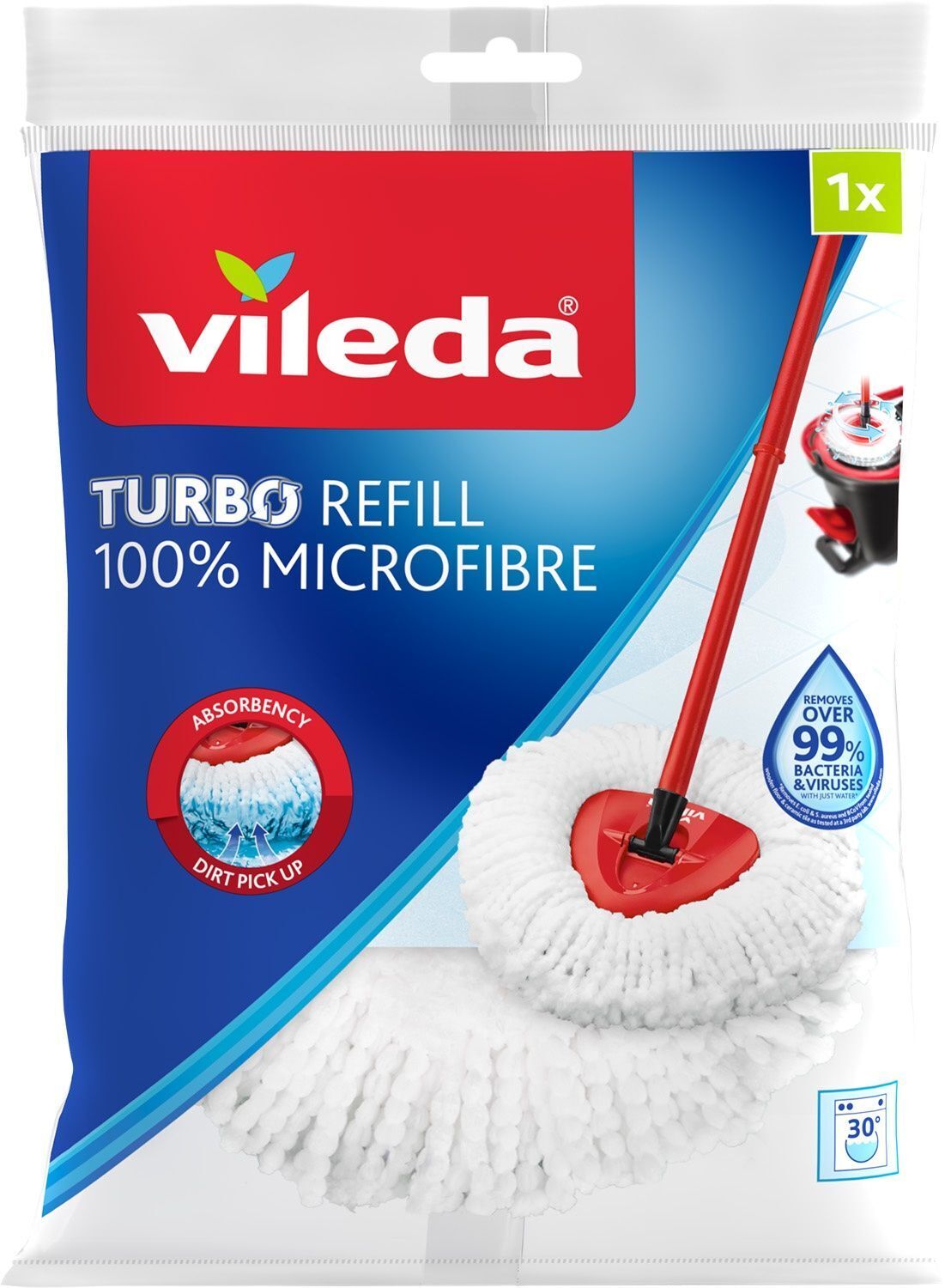 Сменный моп Vileda Turbo Smart (4023103156487) фото1