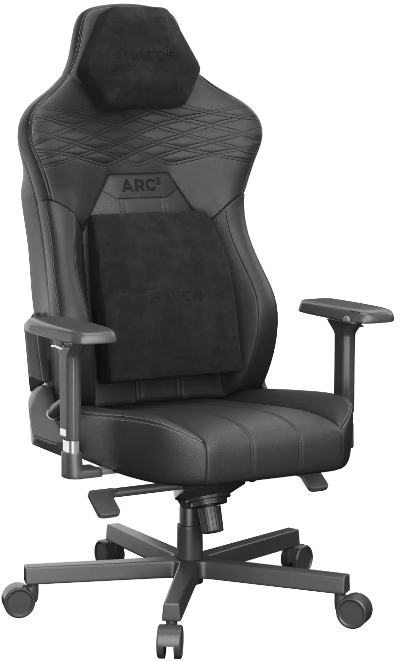 Кресло игровое Hator Arc 3 XL PU Black (HTC3400XL) фото1