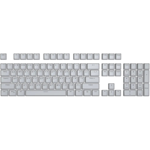 Набор кейкапов Hator First Ukrainian PBT UKR/ENG Gray (HTS-137)
