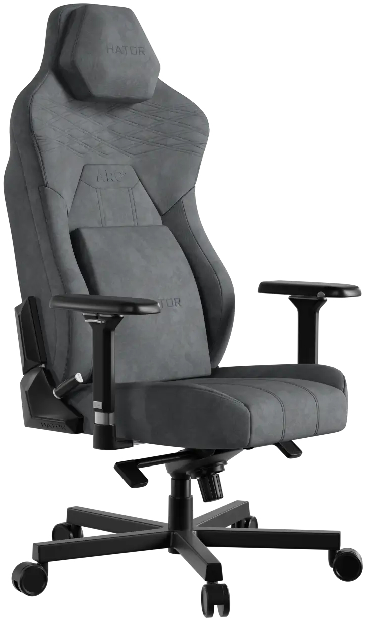 Кресло игровое Hator Arc 3 XL Velour Grey (HTC3446XL) фото1