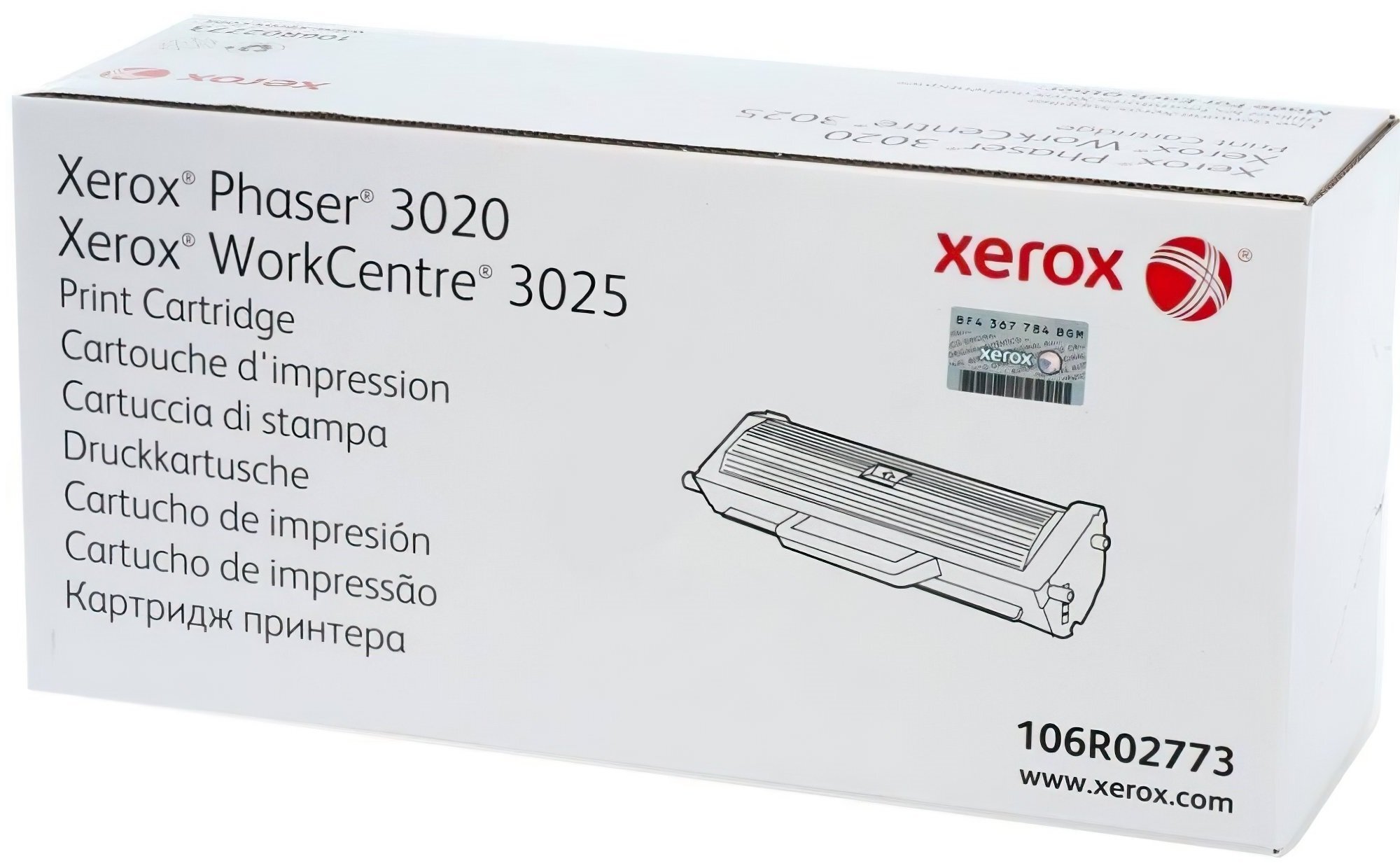 Картридж Xerox Phaser 3020/WC3025 (106R02773) фото 1