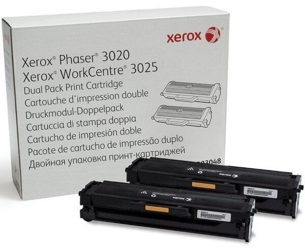 Акція на Картридж Xerox Phaser 3020/WC3025 Dual Pack, 3K (106R03048) від MOYO