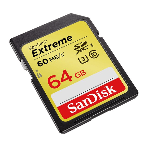 Карта памяти SANDISK SDXC 64GB Class 10 Extreme UHS-I U3 R60/W40 MB/s (SDSDXN-064G-G46) фото 