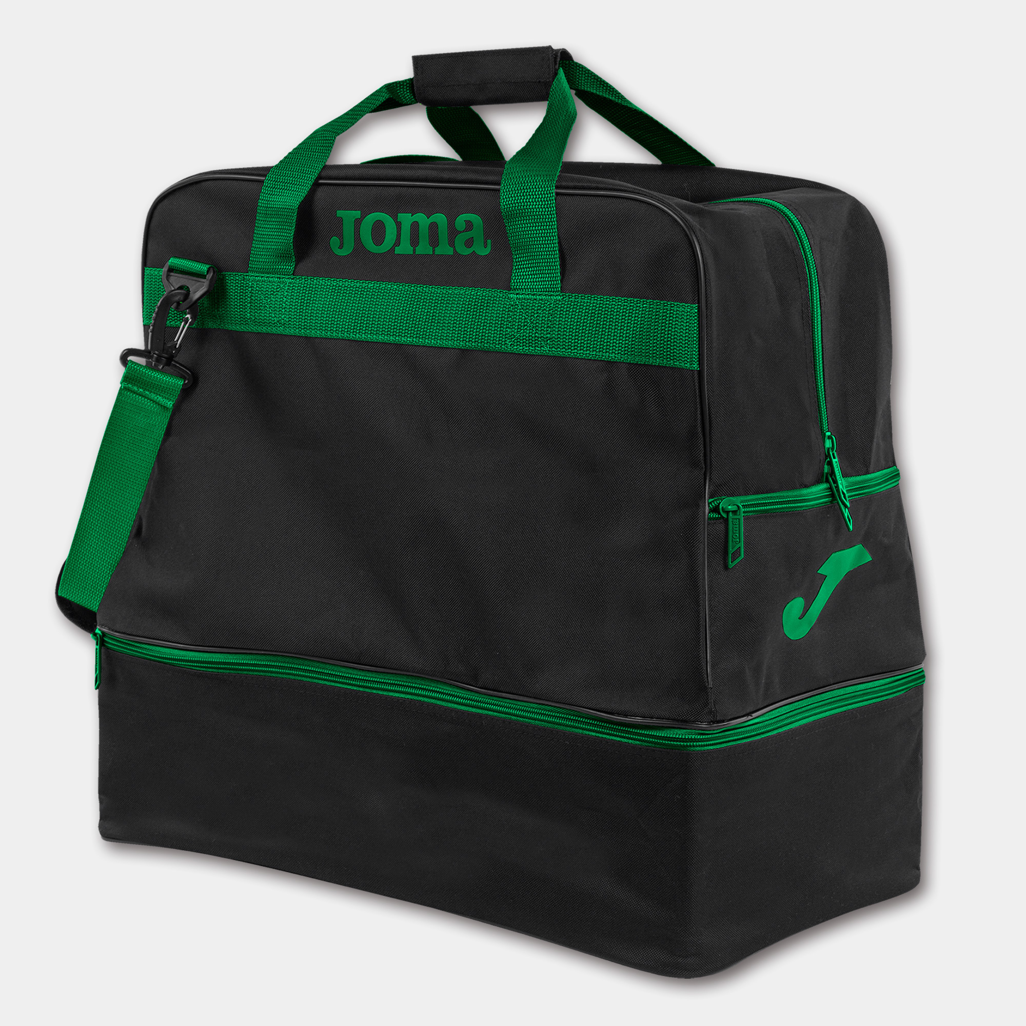 Сумка Joma Training III 400007.104 чорно-зелена фото1