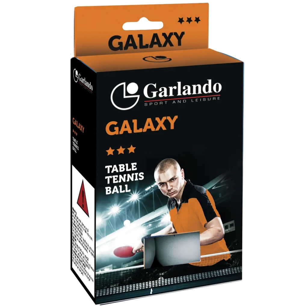 М'ячик для настільного теніса Garlando Galaxy 3 Stars 6 шт (2C4-119) (929523) фото1