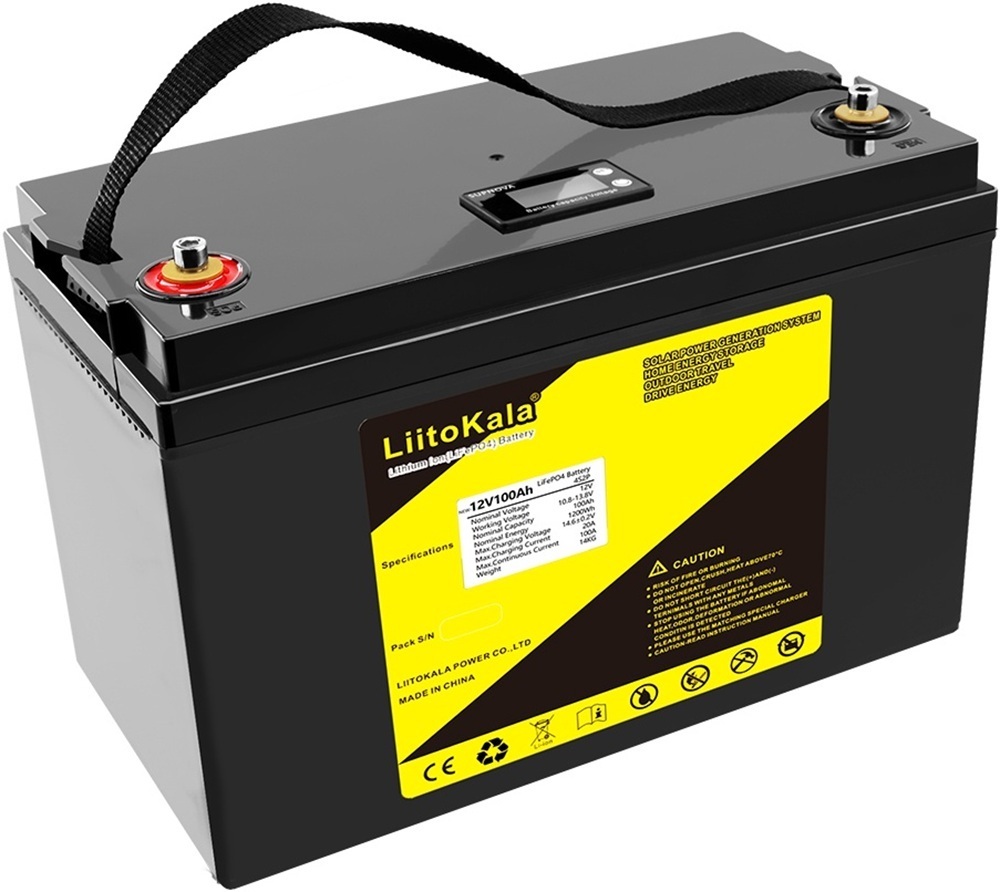 Акумуляторна батарея LiitoKala 12V100Ah LiFePO4 LCD фото1
