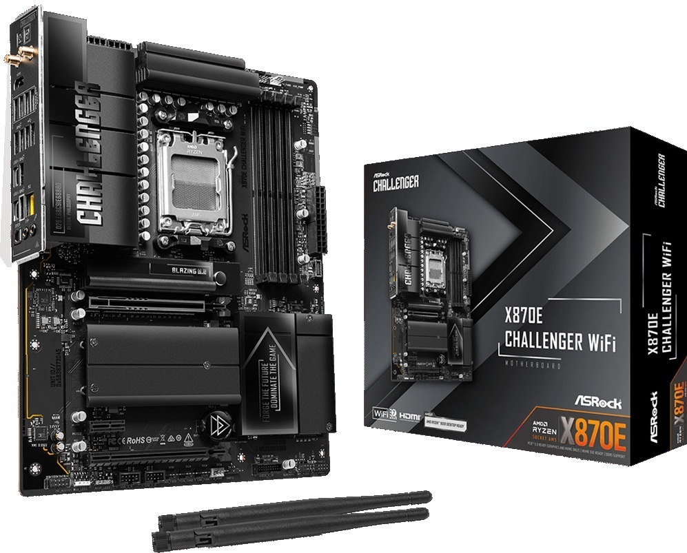 Материнcкая плата ASRock X870E Challenger WiFi Socket AM5