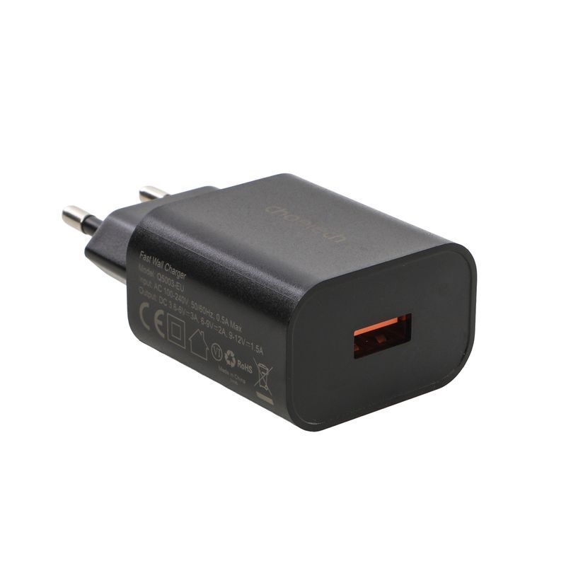Мережевий зарядний пристрій Choetech 18W Q5003-EU-BK фото1