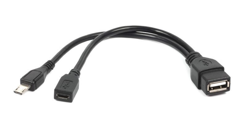 Кабель Gembird USB 2.0-microUSB 0.15m OTG (A-OTG-AFBM-04) фото1