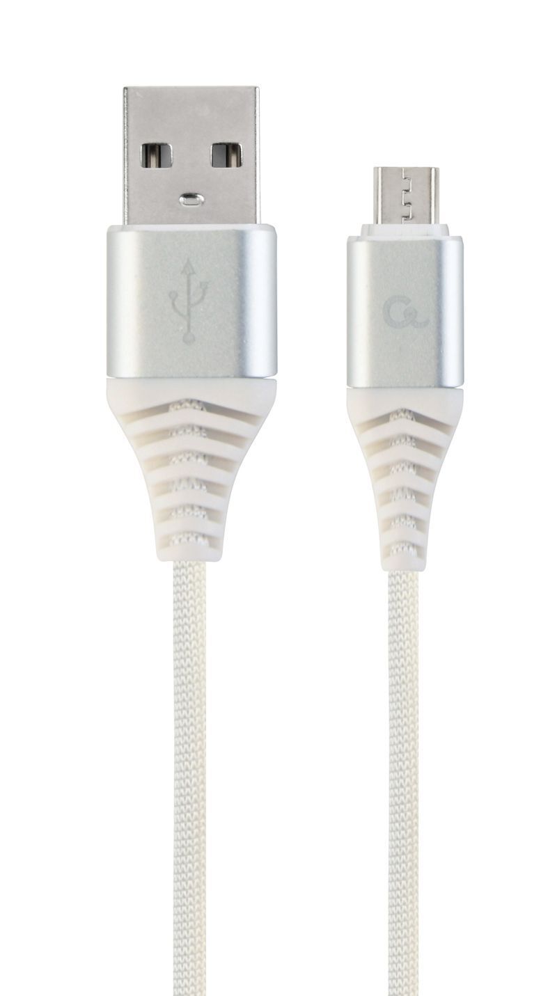 Кабель Cablexpert USB 2.0 A - microUSB Premium 1m White (CC-USB2B-AMmBM-1M-BW2) фото1
