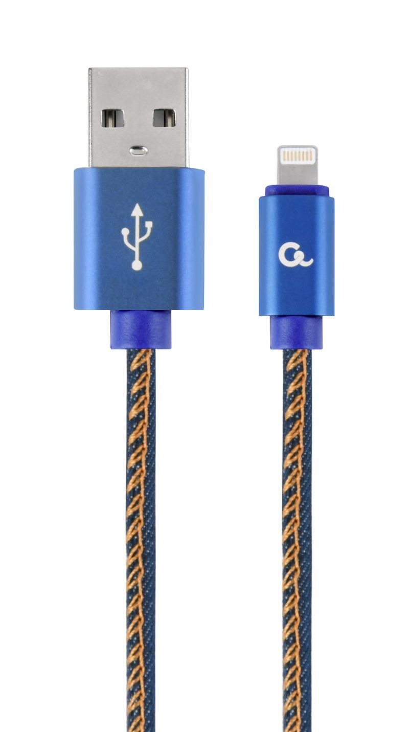 Кабель Cablexpert USB 2.0 - Lightning 2m Blue (CC-USB2J-AMLM-2M-BL) фото1