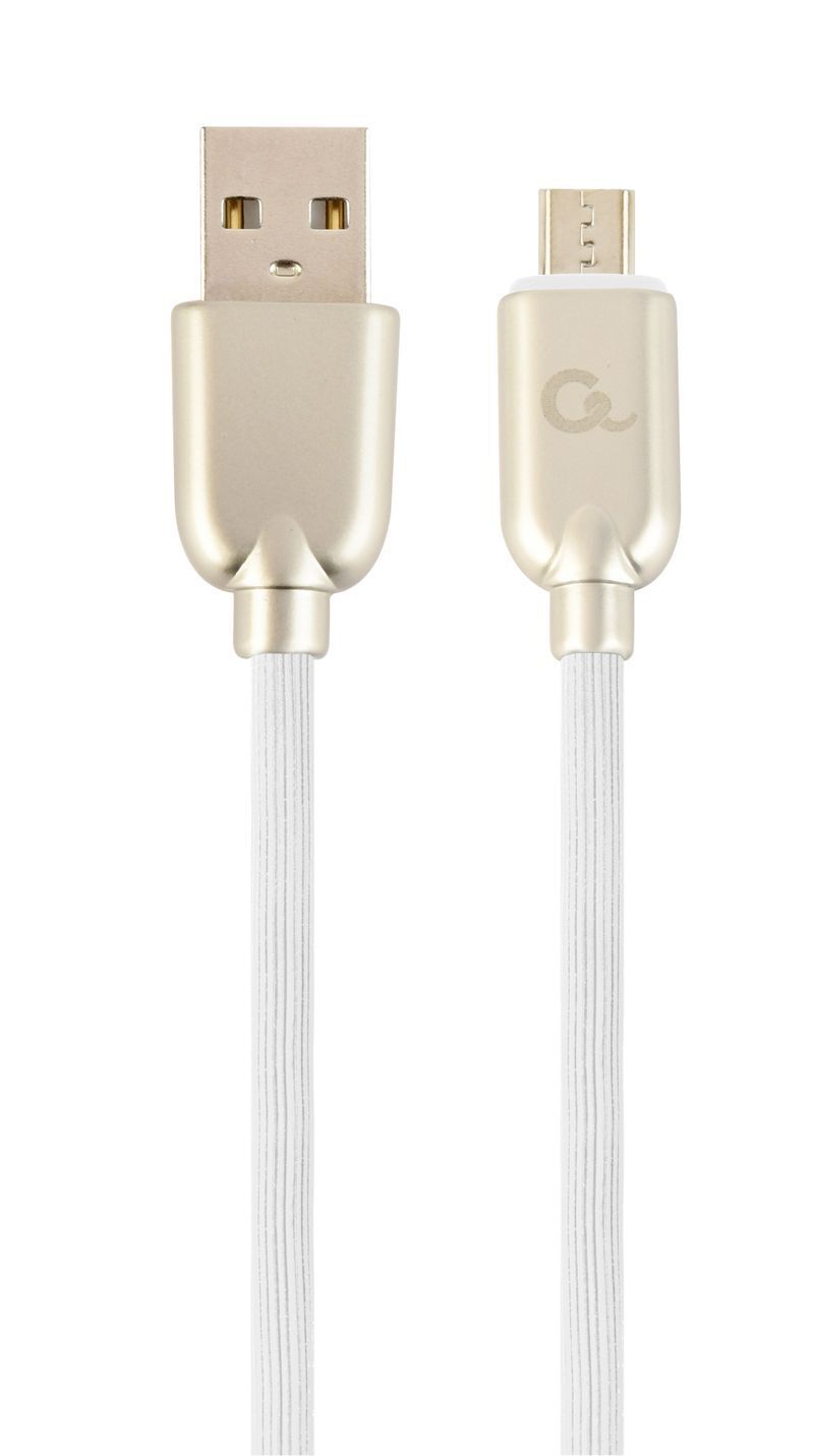 Кабель Cablexpert USB 2.0 A - microUSB Premium 1m White (CC-USB2R-AMmBM-1M-W) фото1