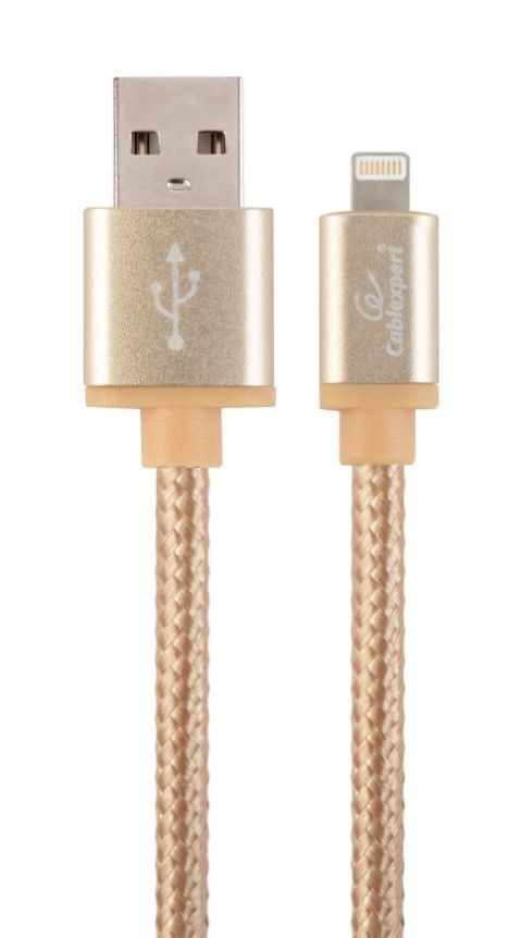 Кабель Cablexpert USB 2.0 - Lightning Gold 1.8m (CCB-mUSB2B-AMLM-6-G) фото1