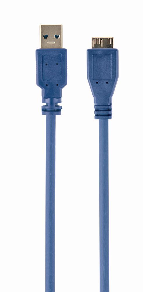 Кабель Cablexpert USB 3.0 - MicroUSB 5pin 0.5 м (CCP-mUSB3-AMBM-0.5M) фото1