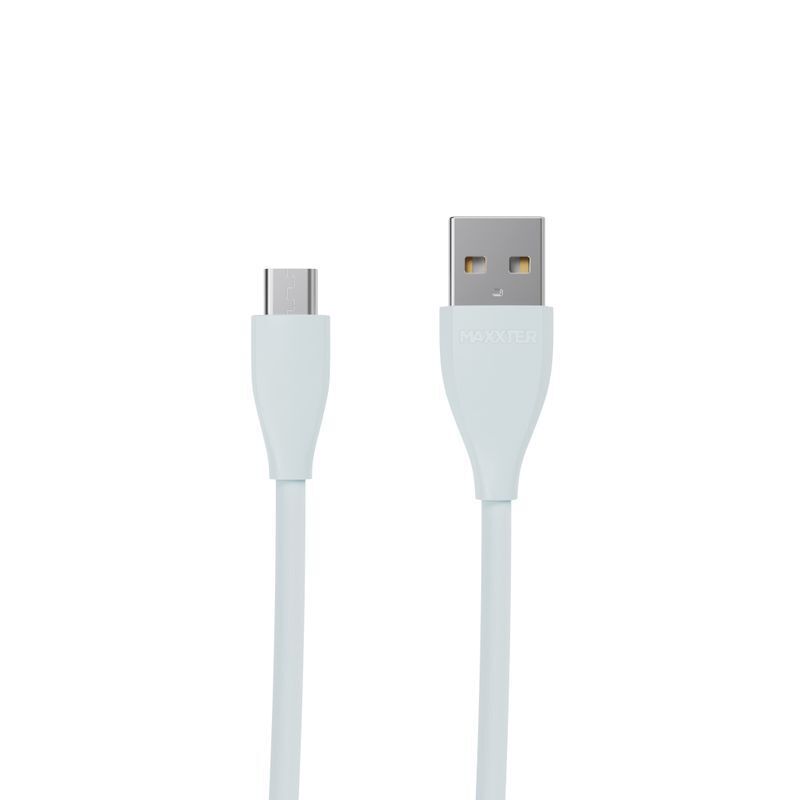 Кабель Maxxter USB-microUSB 1м Grey (UB-M-USB-01MG) фото1