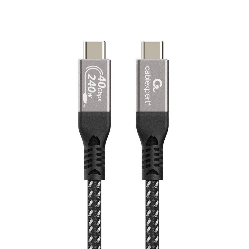 Кабель Cablexpert USB4 40Gbps, 240W (48V5A) 0.5 м (CCBP-USB4-CMCM240-0.5M) фото1