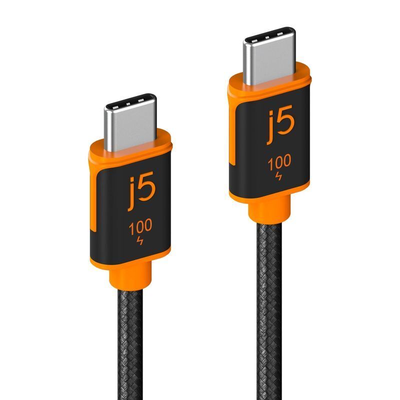 Кабель J5create USB 2.0 480Mbps, 100W 1.8 м (JUCX25L18-N) фото1