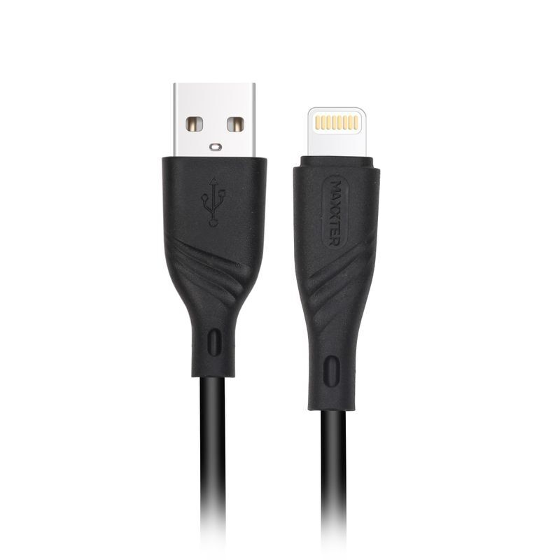 Кабель Maxxter USB - Lightning 2 м Black (UB-L-USB-02-2m) фото1