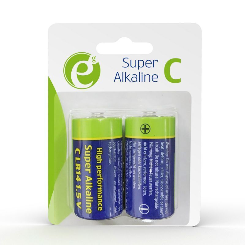Батарейки ENERGENIE Super Alkaline С 2 шт (EG-BA-LR14-01) фото1