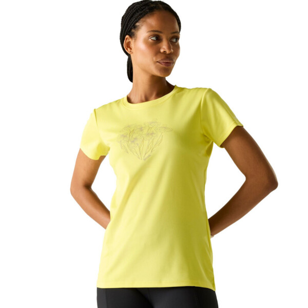 Футболка спортивная женская Regatta Women'sFingal RWT370-ZYP 34 желтая фото