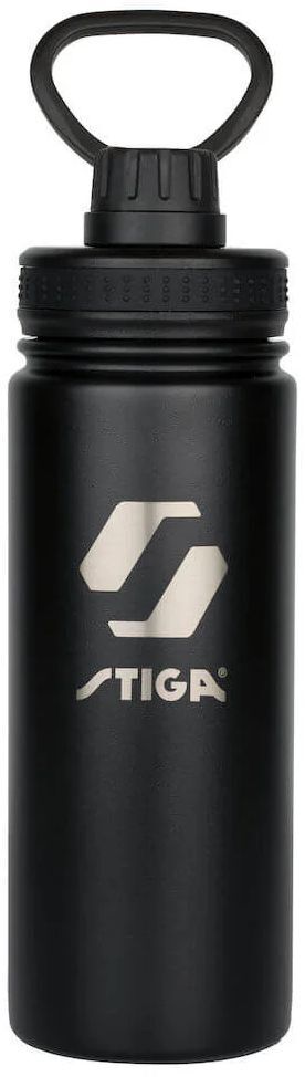 Пляшка для води Stiga Water Bottle Steel Black, 550ml (2905-0101-55) фото1