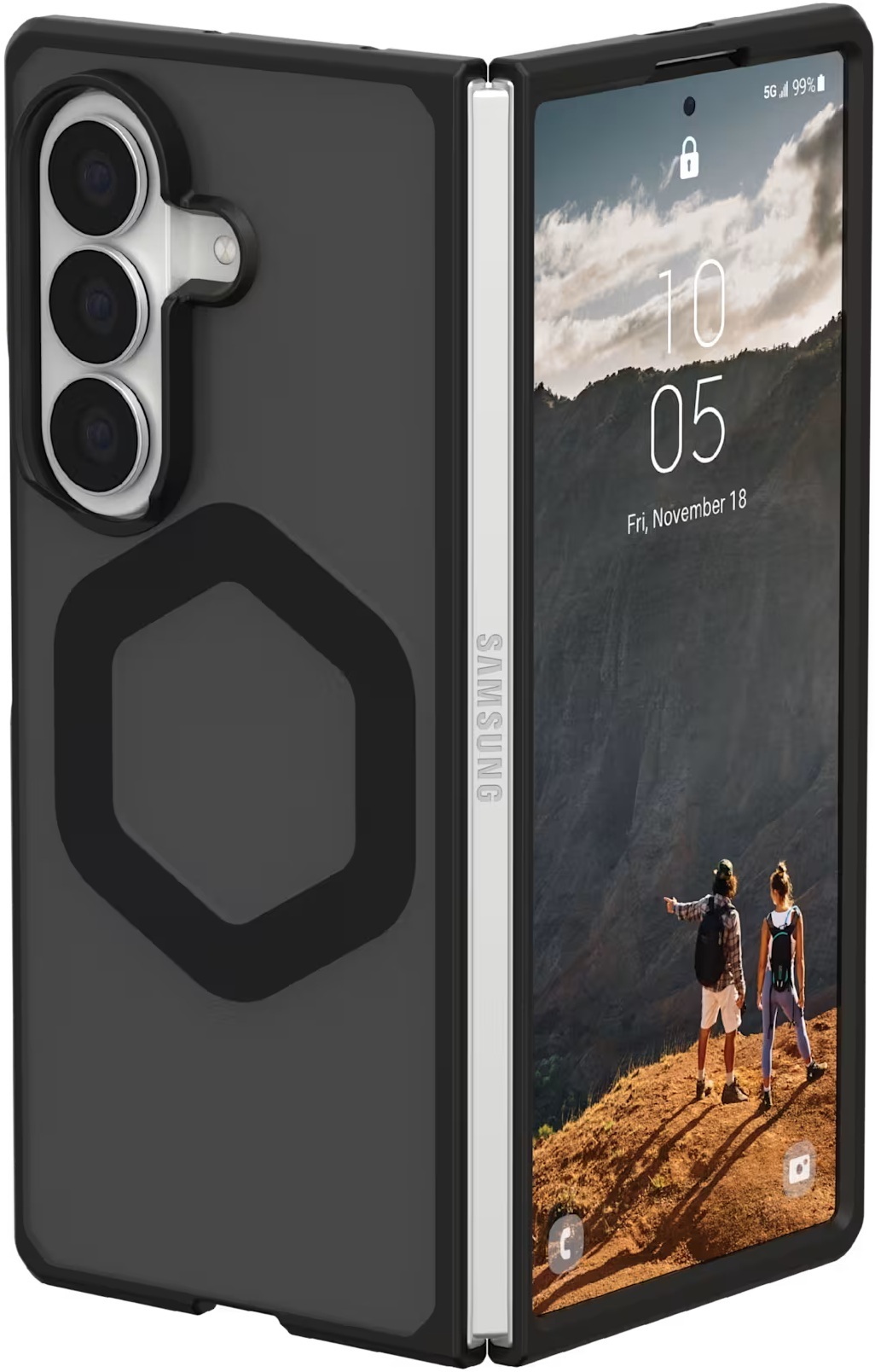 Чехол UAG для Samsung Galaxy Fold8 Ultra, Mouve with Magnet, Ash (214560113131) фото1