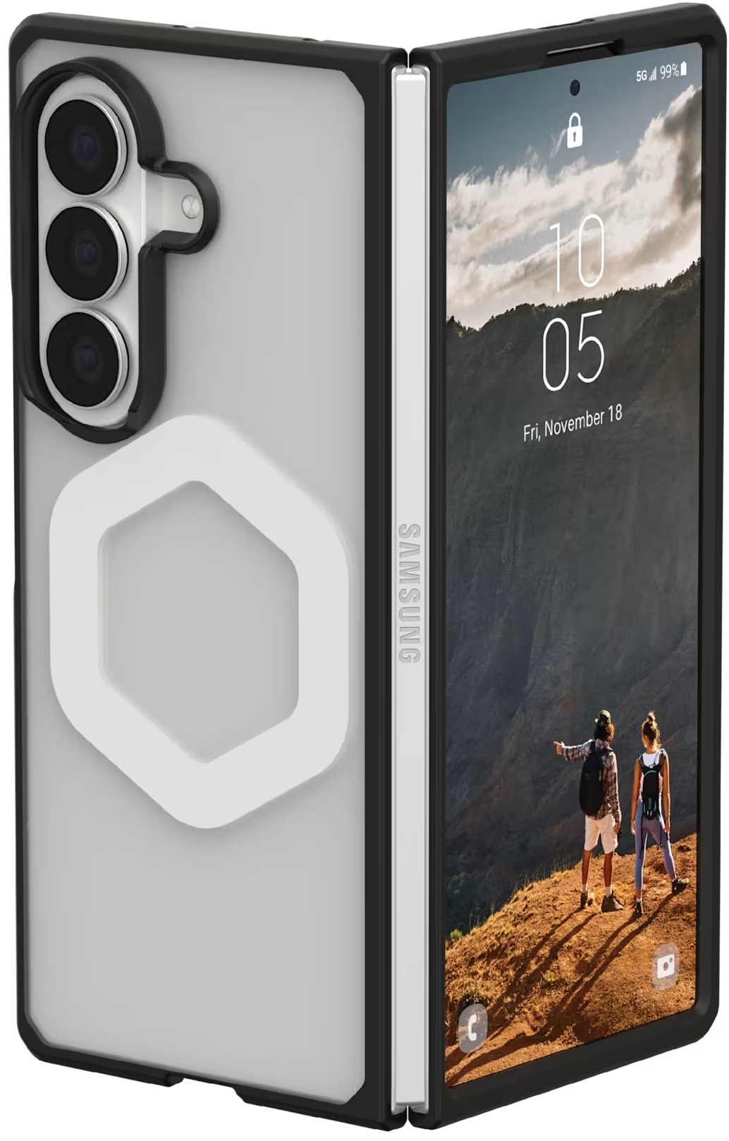 Чехол UAG для Samsung Galaxy Fold8 Ultra, Mouve with Magnet, Ice (214560114343) фото1