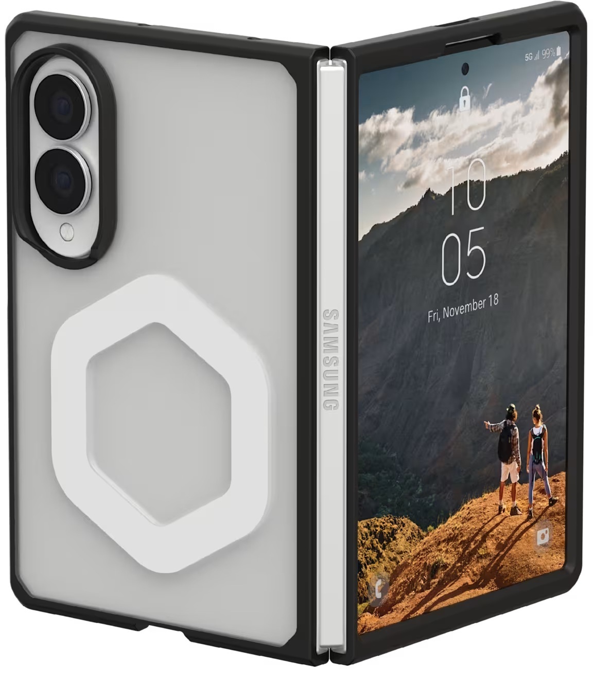 Чехол UAG для Samsung Galaxy Fold8, Mouve with Magnet, Ice (214562114343) фото1