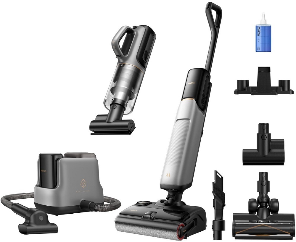 Аккумуляторный моющий пылесос Wet&Dry Vacuum Cleaner Mova X4 Mix (HMV17A) фото1