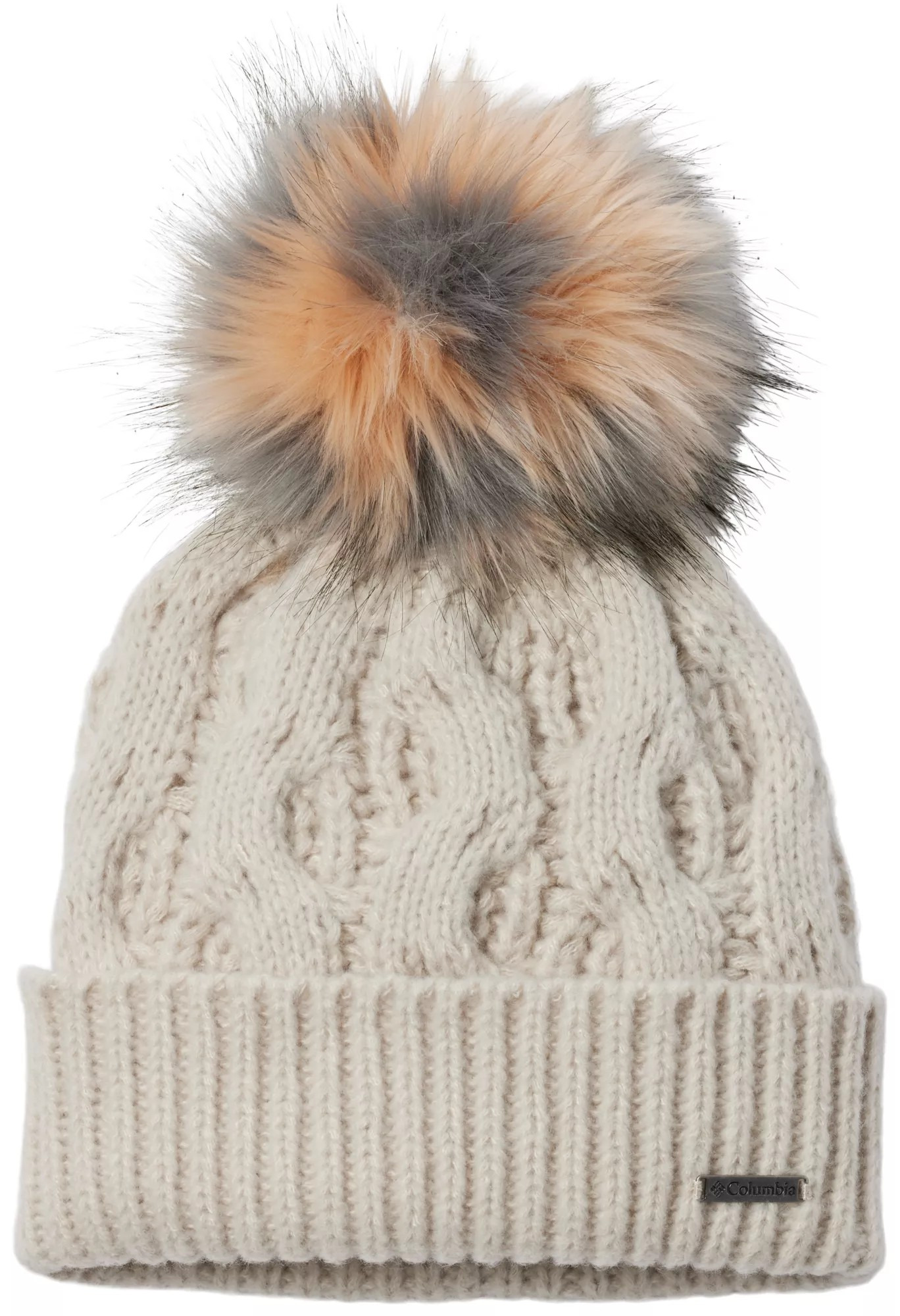 Шапка жіноча Columbia Boundless Days Cable Knit Pom Beanie 2092641CLB-278 OS10 бежева фото1