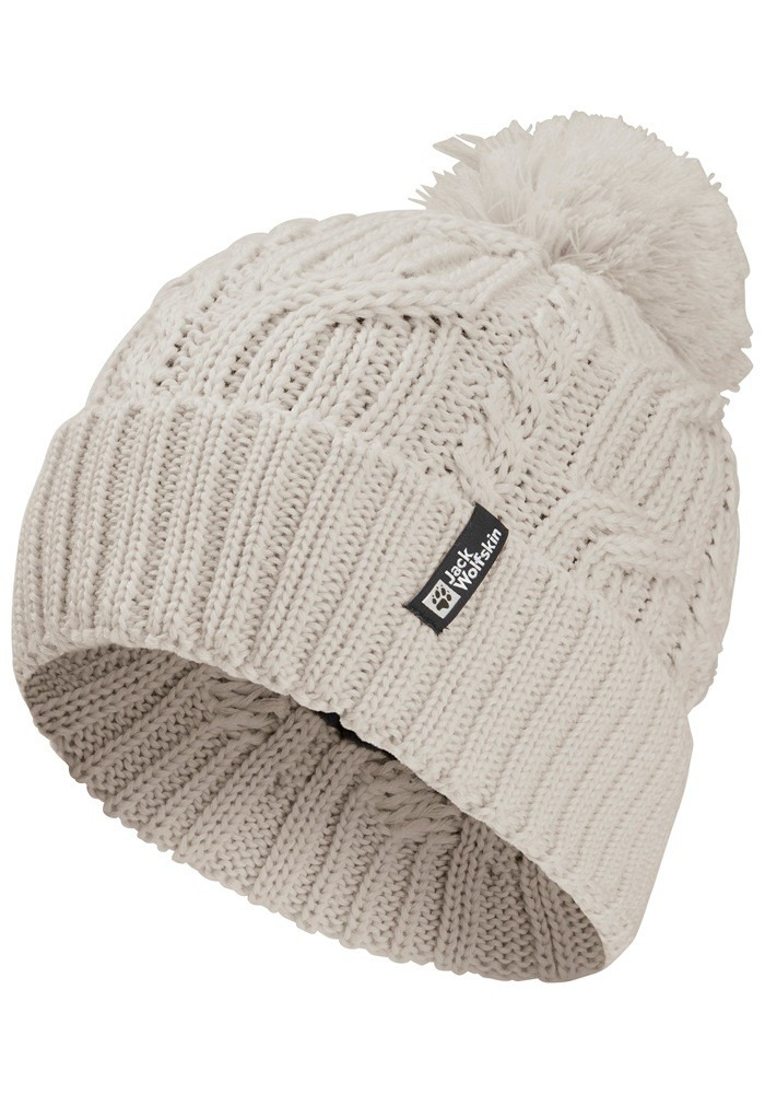 Шапка Jack Wolfskin Pompom Beanie 1905092_A0056 OS бежева фото1
