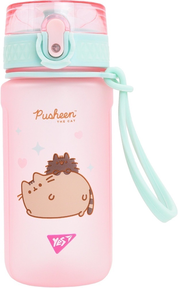 Пляшка для води Yes Pusheen 500 мл рожева (708321) фото1
